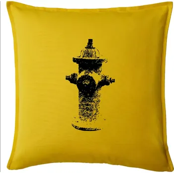 Polštář Hasičský hydrant americký - Polštář 50x50 - 50x50 - Pouze potah ( Žlutá )