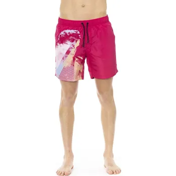 Pánské šortky BKK1MBM14 Bikkembergs Beachwear Barva: Růžová, Velikost: L