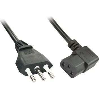 Napájecí kabel Lindy 2m Napájecí kabel C13 úhlový, 30346