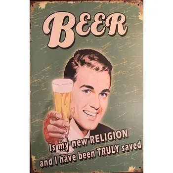 Obraz Plechová cedule Beer