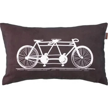 Povlečení POVLEČENÍ NA POLŠTÁŘEK BICYCLE KOLO TANDEM 30x50 DEKORAČNÍ ČERNÉ