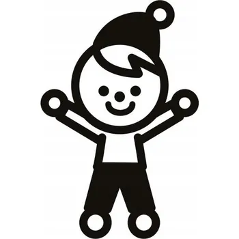 Samolepící dekorace Samolepka na stěnu Choclik 15x9 cm