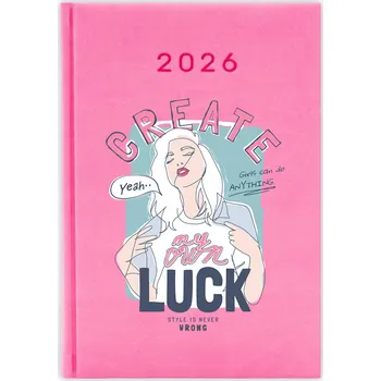 Kalendář Knižkový kalendář pro učitele 2026 A5, růžový