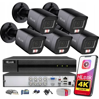 IP kamera Monitorovací sada 8MPx s 5 kamerami HiLook od Hikvision TVI AHD s možností rozšíření