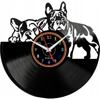 Hodiny PSI HODINY NÁSTĚNNÉ DEKORATIVNÍ MODERNÍ VINYLOVÁ DESKA VINYL JAKO DÁREK