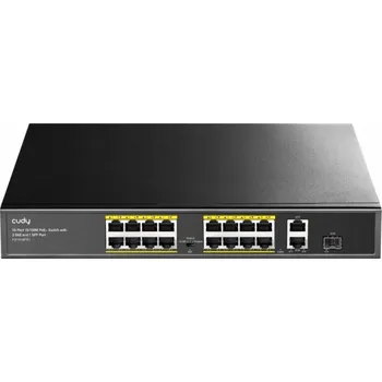 Switch PoE Switch 16x PoE 2x LAN 1x SFP Cudy FS1018PS1 pro IP kamery