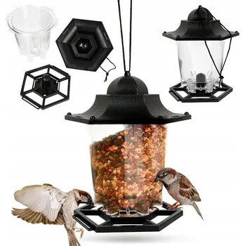 Krmítko pro ptáka Krmítko PRO PTÁKY budka na krmivo zrno závěsné