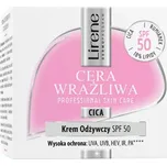 Výživný krém na obličej Lirene pro Citlivou pleť SPF 50 denní 50 ml