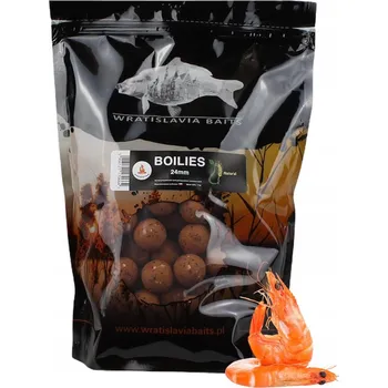 Boilies WRATISLAVIA BAITS boilies Natural KREVETA 1kg 24mm