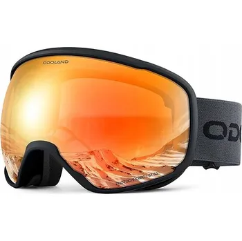 Sjezdové lyžování Odoland Lyžařské brýle Snowboardové Sferické UV 400 filtr Oranžové