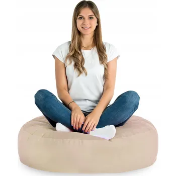 Taburet Plyšový polštář na sezení, židle - PUDROVÁ RŮŽOVÁ