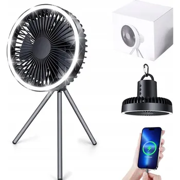 Domácí ventilátor Ventilátor mini Bedee FAN FOR TENT černý