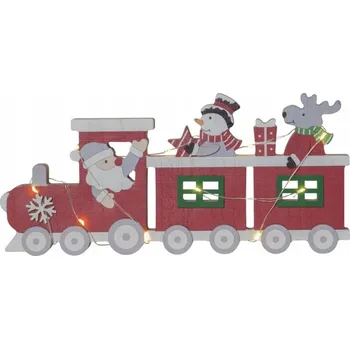 Obraz Dřevěná vánoční figurka LED vláček BILLY