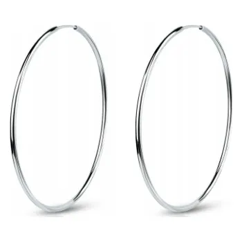 Náušnice Náušnice velké kruhy 60mm 6cm stříbrné obruče klasické stříbro 925