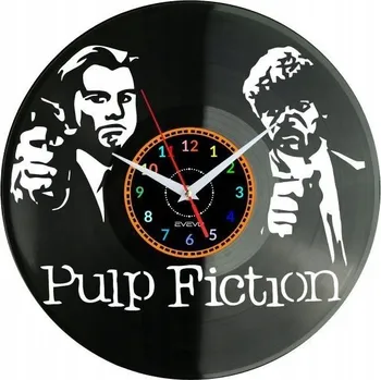 Hodiny PULP FICTION HODINY NA ZEĎ Z VINYLOVÉ DESKY DÁREK PAMÁTKA NAROZENINY