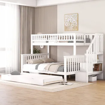 Postel Jednolůžková dřevěná postel Arhatreya 90x200 cm bílá