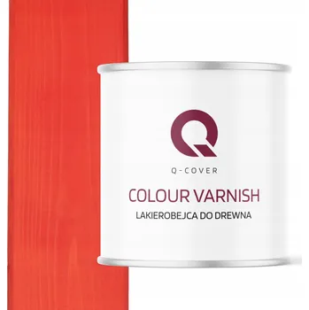 Lak na dřevo Lazurovací lak Q-COVER 2,5 l červený polomatný