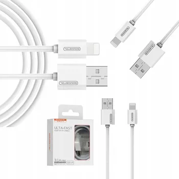 Datový kabel Kabel Somostel USB - Apple Lightning 1,2 m bílý