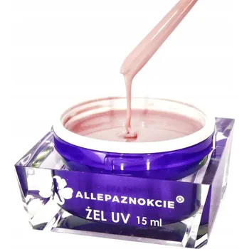 Lak na nehty Allepaznokcie jednofázový Gel 15ml béžová a hnědá