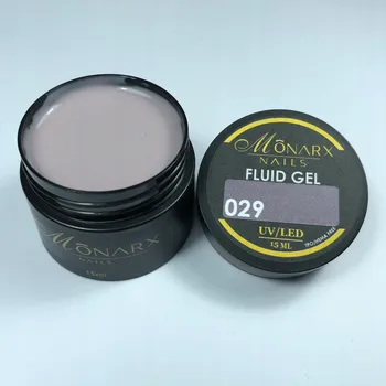 Lak na nehty Monarx Tekutý gel na nehty FLUID GEL 029 (bez HEMA/TPO) 15 ml.