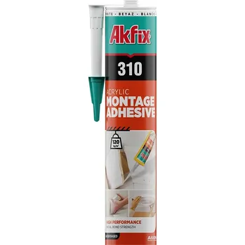 Průmyslové lepidlo Akfix 310 - Akrylové montážní lepidlo na lišty, panely a štukaturu