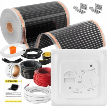 Topná rohož SADA INFRAČERVENÉ Vyhřívací Podložka Fólie FÓLIÍ 160 W 3,5 m²