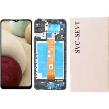 LCD displej s rámečkem pro Samsung Galaxy A12 (service pack)