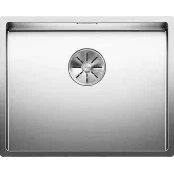 Granitový dřez Jednokomorový dřez Blanco Claron ocel stříbrný