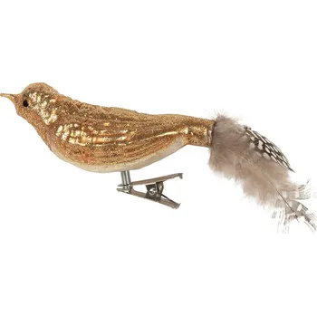 Vánoční ozdoba Clayre & Eef - Skleněná vánoční ozdoba s klipem 6GL5292