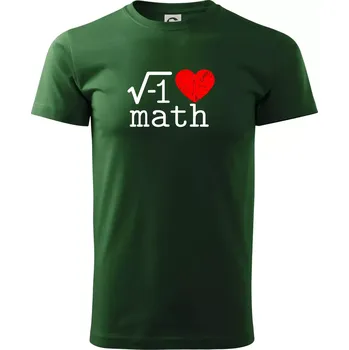 I love math - Triko extra velké (5-8XL) - 8XL ( Lahvově zelená )