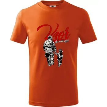 Chlapecké tričko Hasič vzor pro mého syna - Tričko dětské bavlněné - 122 cm/6 let ( Oranžová )