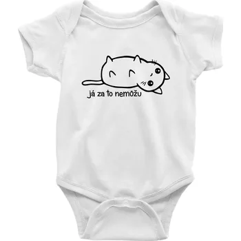 Kojenecký body Já za to nemůžu - Body kojenecké s krátkým rukávem - Krátký r. do 3 měs ( Bílá )