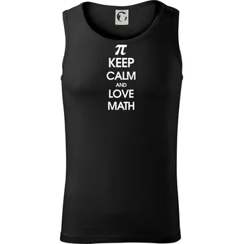 Keep calm and love math - Tílko pánské Core - XL ( Černá )