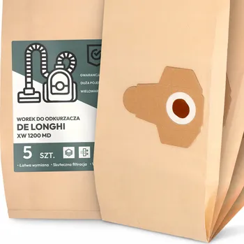 Sáček do vysavače 5x SÁČEK do VYSAVAČE DeLonghi XW 1200 MD PAPÍROVÝ 2-vrstvý Velký 2A