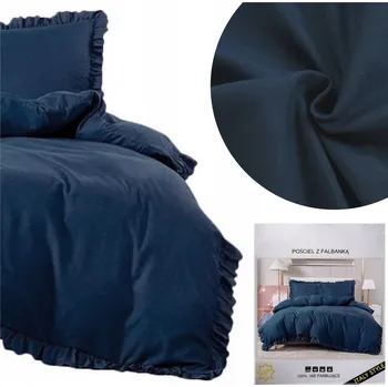 Povlečení Povlečení 160x200 Sada 3 dílů Saténové s volánem Jasir 13