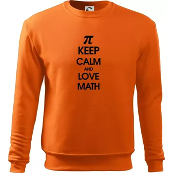 Pánská mikina Keep calm and love math - Mikina Essential pánská - M ( Oranžová )