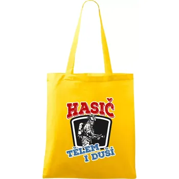 Hasič tělem i duší - Taška bavlněná - 42 x 38 cm ( Žlutá )