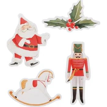 Santex Samolepky vánoční Louskáček 16 ks