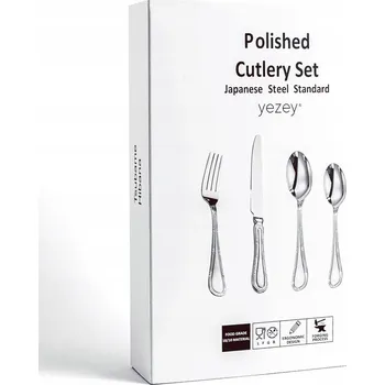 Příbor Stříbrné příbory 24 ks Japonská ocel 18/10 SUS304, ručně leštěné, lesklé