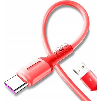 Datový kabel Kabel Smart-Tel USB - USB typ C 1 m červený