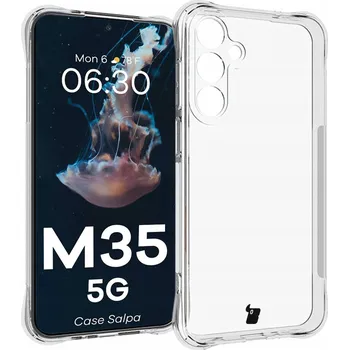 Pouzdro na mobilní telefon Zadní Kryt Bizon pro Samsung Galaxy M35 5G bezbarvý