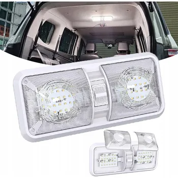 Osvětlení interiéru vozidel Stropní svítidlo do karavanu s vypínačem 12V 7.5W LED