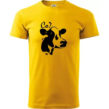 Zmatená kráva - Triko extra velké (5-8XL) - 8XL ( Žlutá )