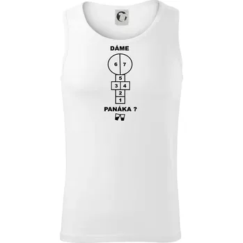 Dáme panáka? - Tílko pánské Core - L ( Bílá )