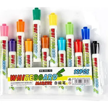 Popisovač stíratelný za sucha, vícebarevný Crayola, 12 ks