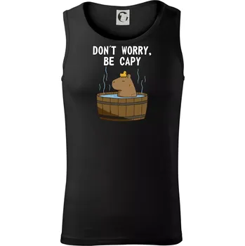 Don't worry be capy - Tílko pánské Core - 2XL ( Černá )