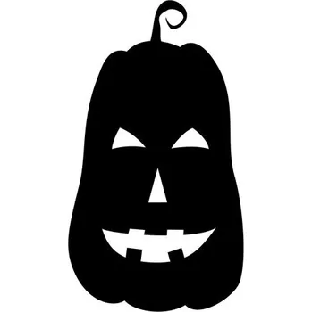 Samolepící dekorace Samolepka na stěnu usměvavá dýně 45x24cm