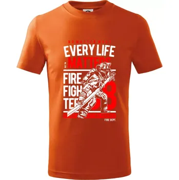 Every Life Matters - Tričko dětské bavlněné - 98 cm / 2 roky ( Oranžová )