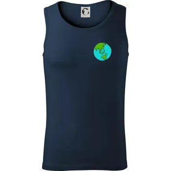 Planeta na prsu - Austrálie - Tílko pánské Core - S ( Námořní modrá (velmi tmavá - téměř černá) )