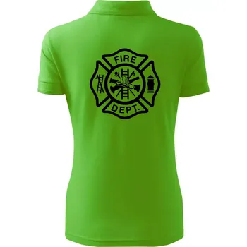 Fire dept. logo - Polokošile dámská Pique Polo - XS ( Apple Green )